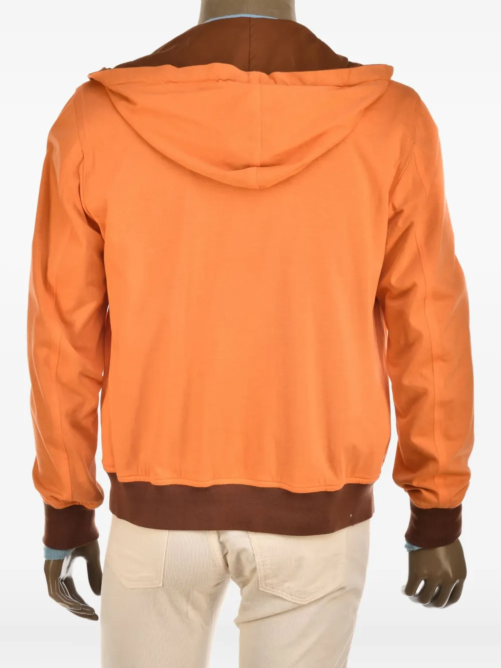 Kiton Kired Tinga omkeerbaar jack met capuchon Blauw
