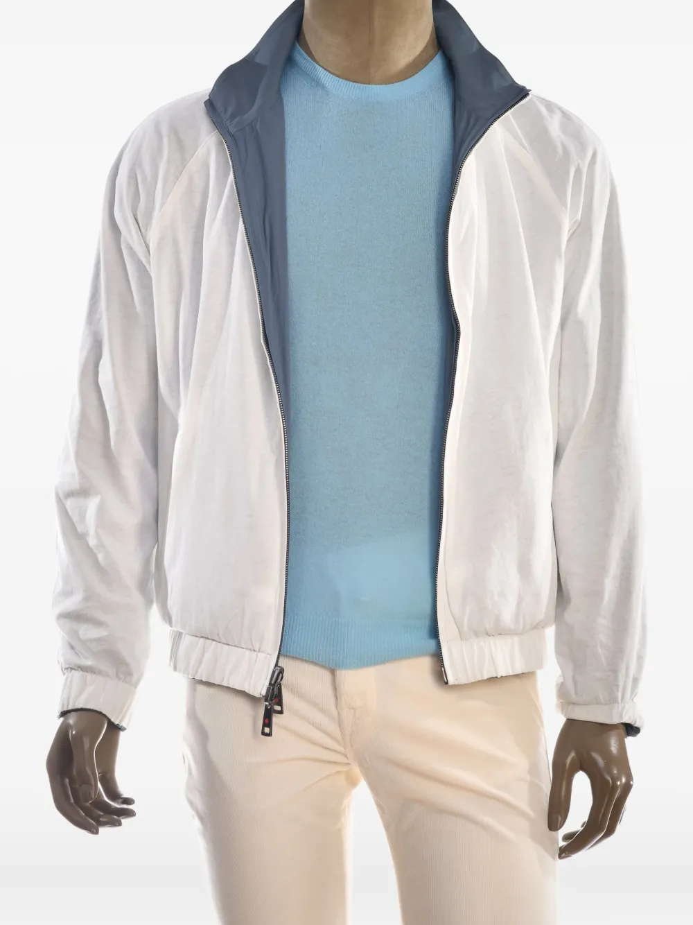Kiton Kired Sam reversible zip-up jacket Zwart