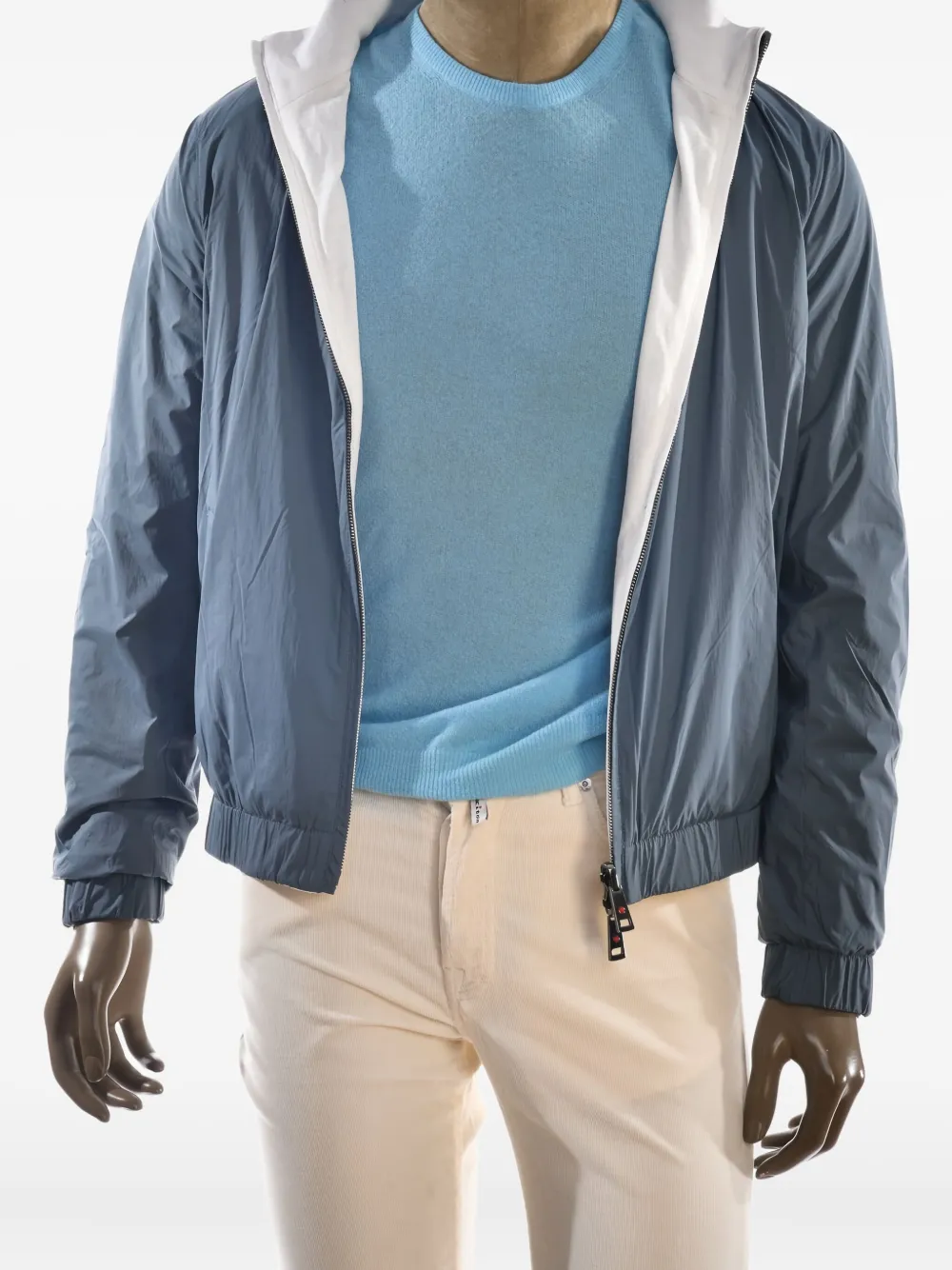 Kiton Kired Sam reversible zip-up jacket Zwart