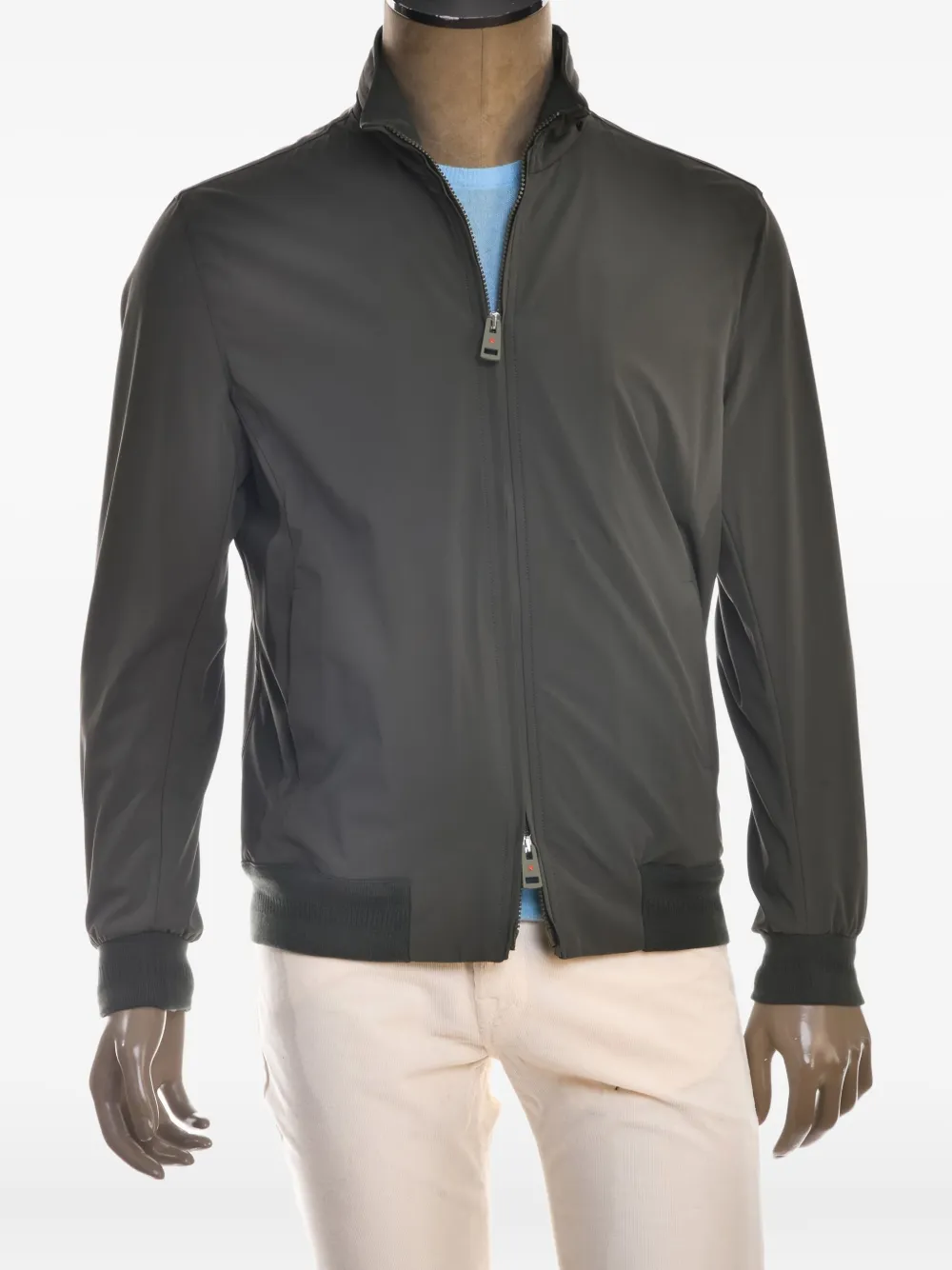 Kiton x Kired Liam zip-front ribbed-cuff jacket Bruin