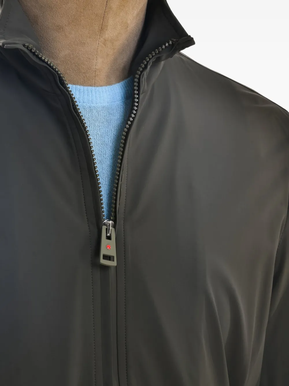 Kiton x Kired Liam zip-front ribbed-cuff jacket Bruin