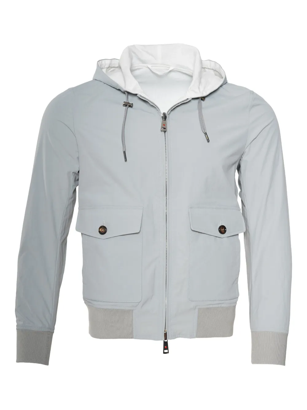 Kiton Jeff reversible hooded jacket Beige