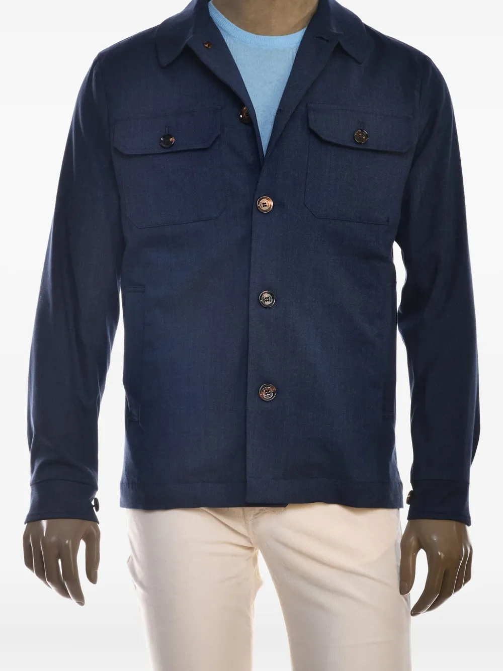 Kiton Giacca-camicia - Blu