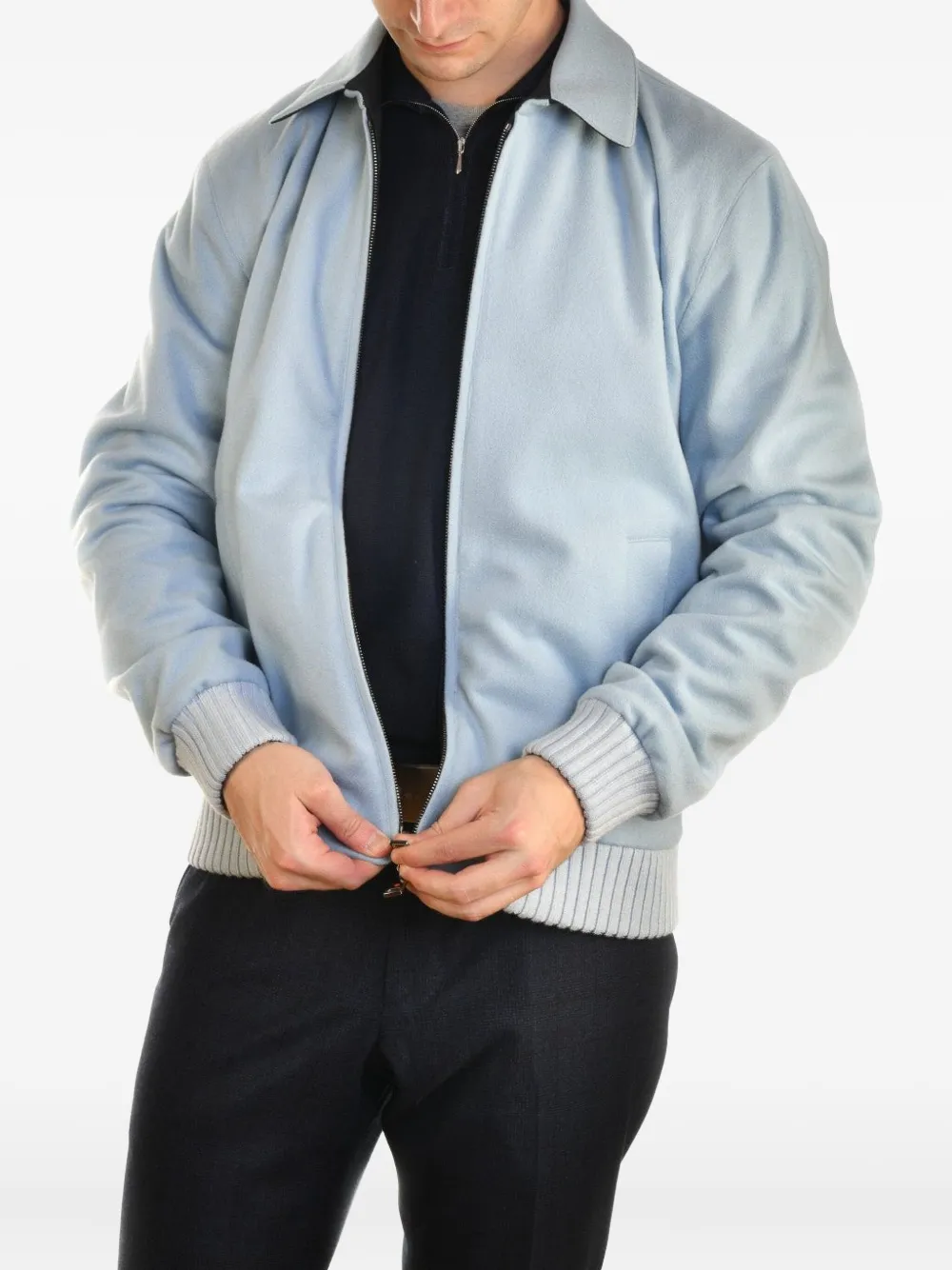Kiton Brakk cashmere jacket Bruin