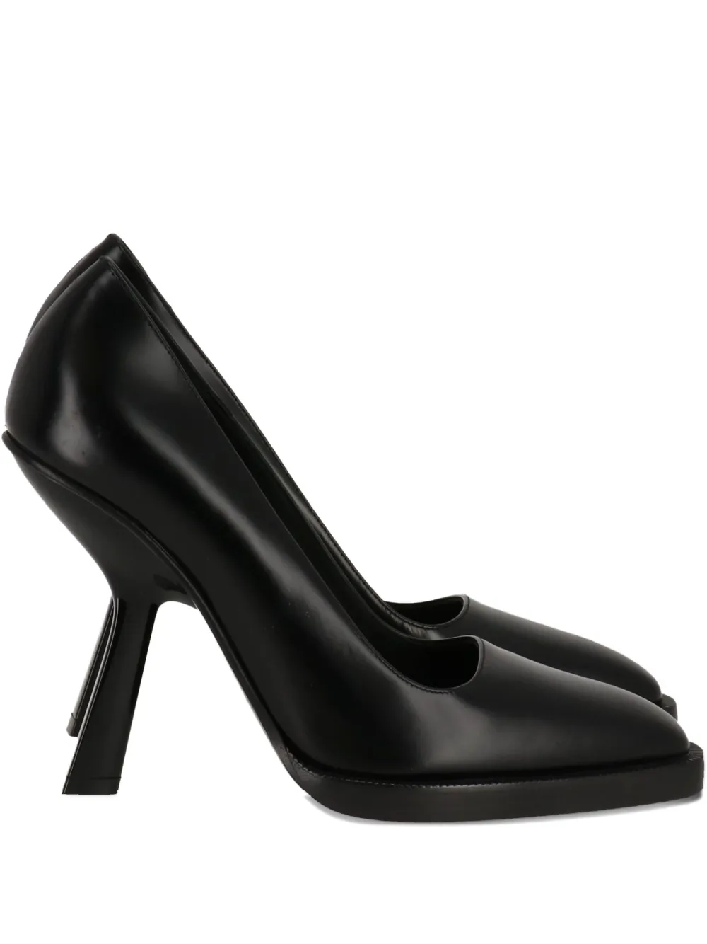 Ferragamo 110mm Sculpted-heel Pointed-toe Pumps In Black