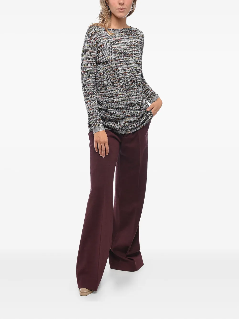 Missoni Trui met geometrisch patroon Groen