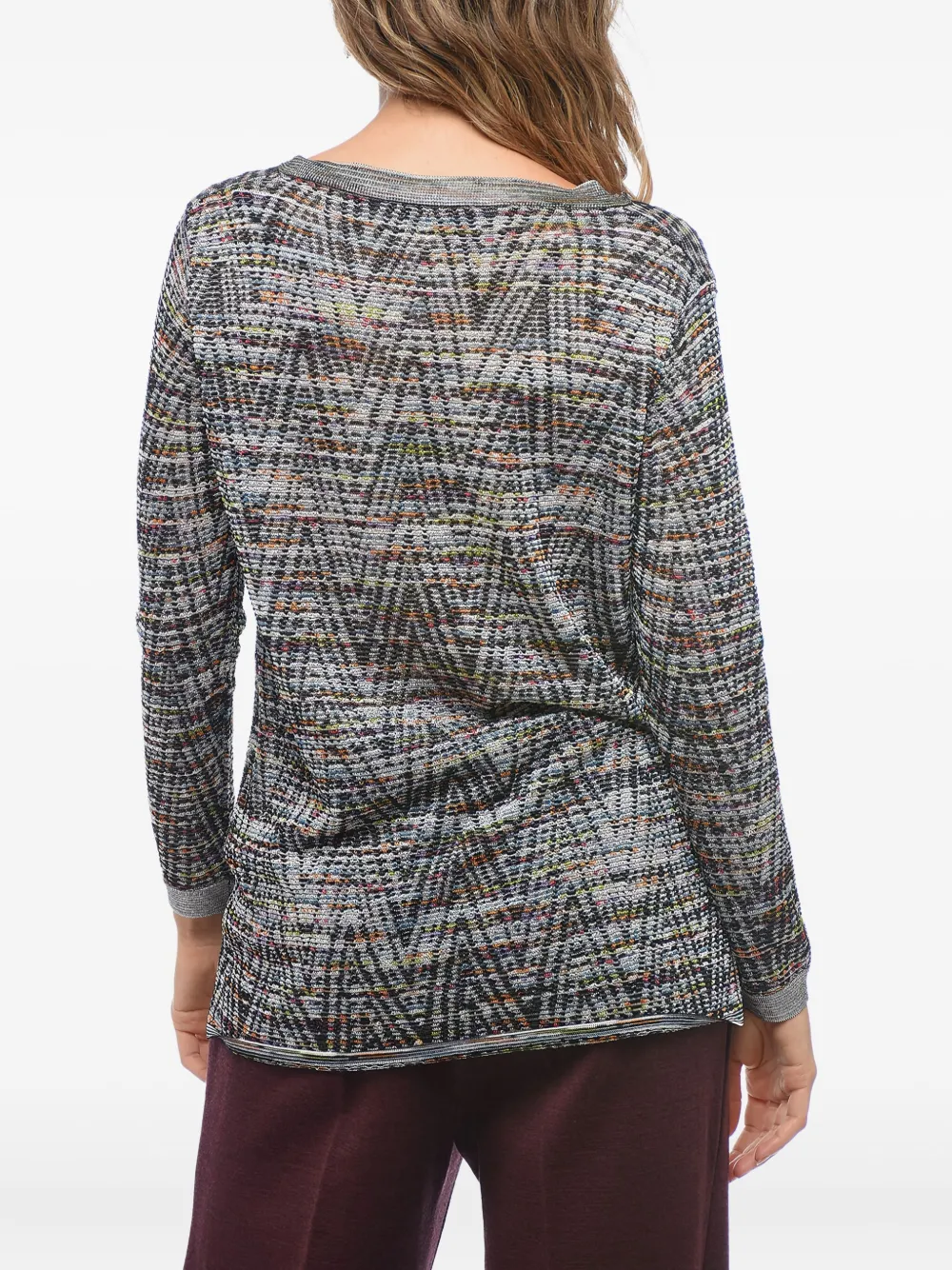 Missoni Trui met geometrisch patroon Groen