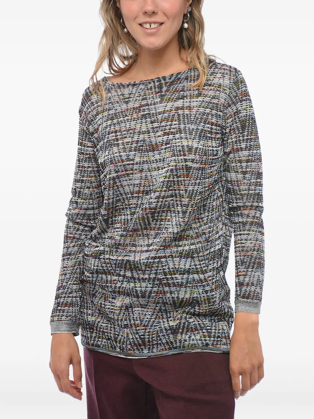 Missoni Trui met geometrisch patroon Groen