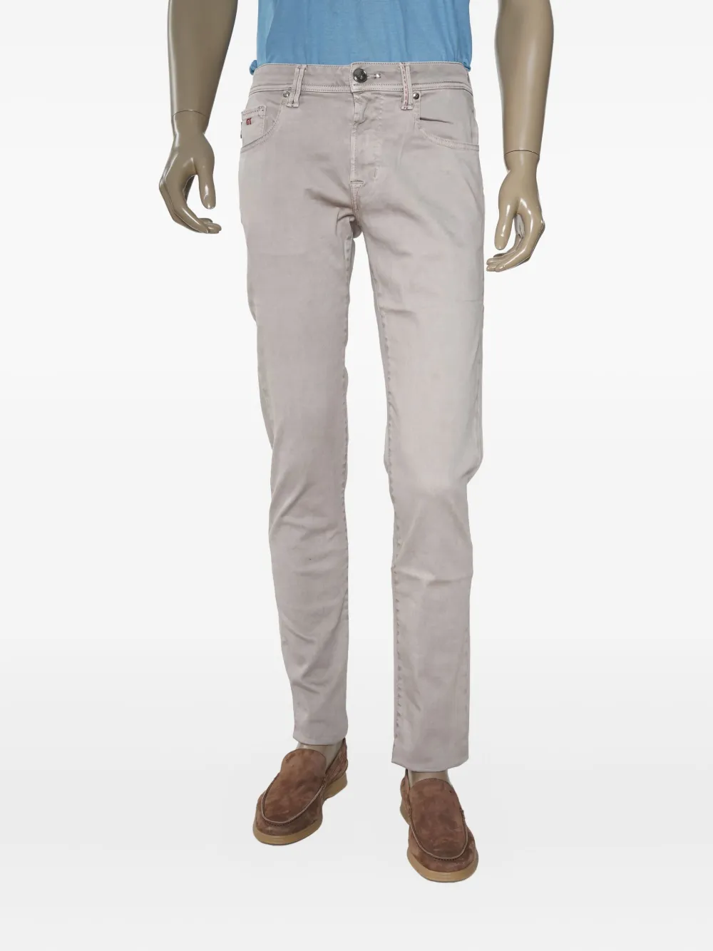 Sartoria Tramarossa Pantaloni Michelangelo in cotone - Grigio