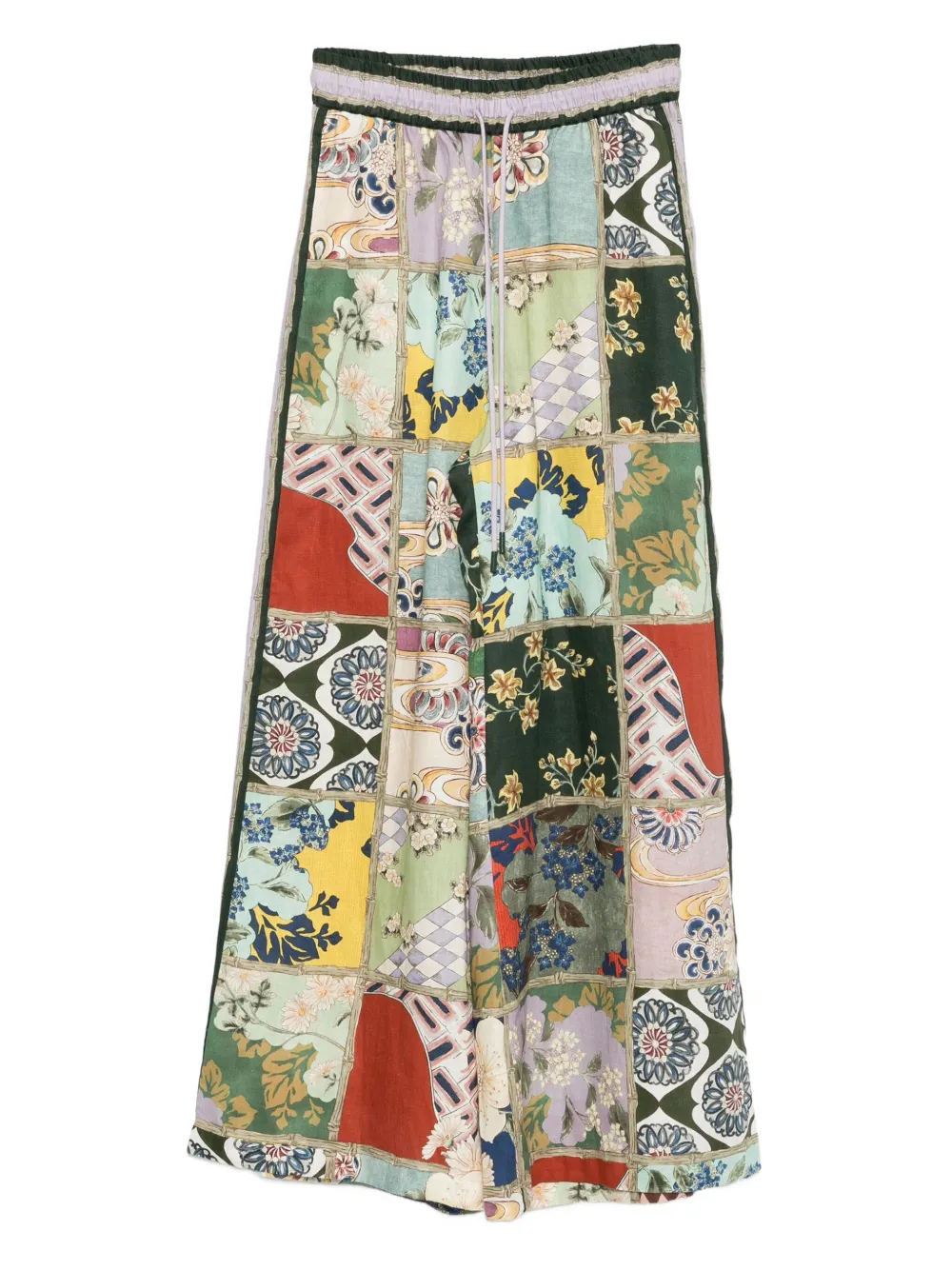 ALEMAIS Bianca patchwork pants | Green | Image 1
