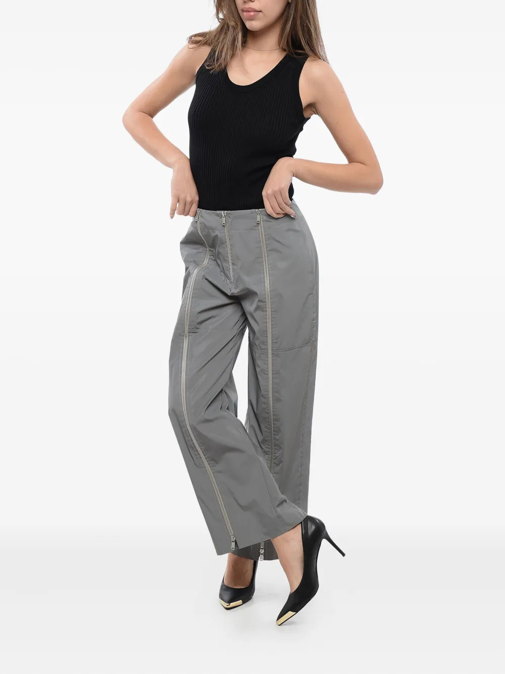 Jil Sander zip-detail Trousers | Grey | FARFETCH JO