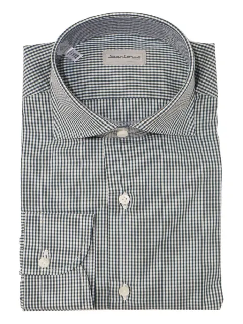 SARTORIO NAPOLI gingham cotton shirt