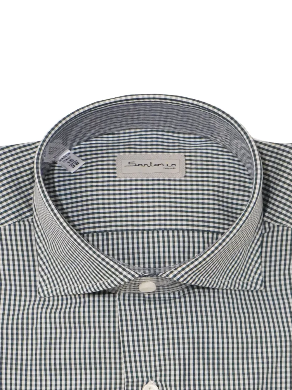 SARTORIO NAPOLI Overhemd met gingham ruit Groen