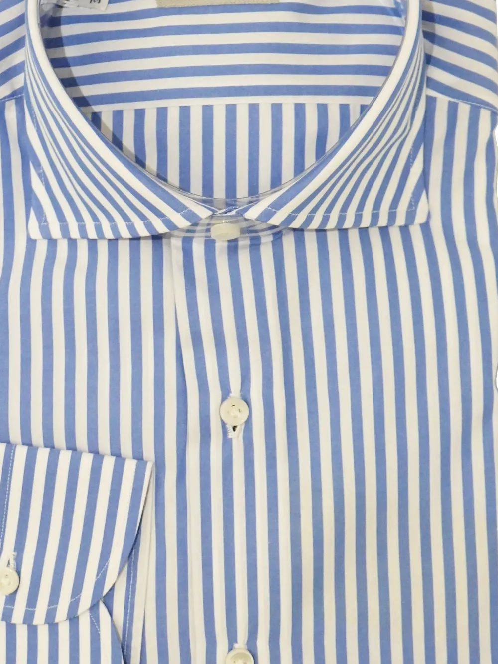 SARTORIO NAPOLI Overhemd met krijtstreep Blauw