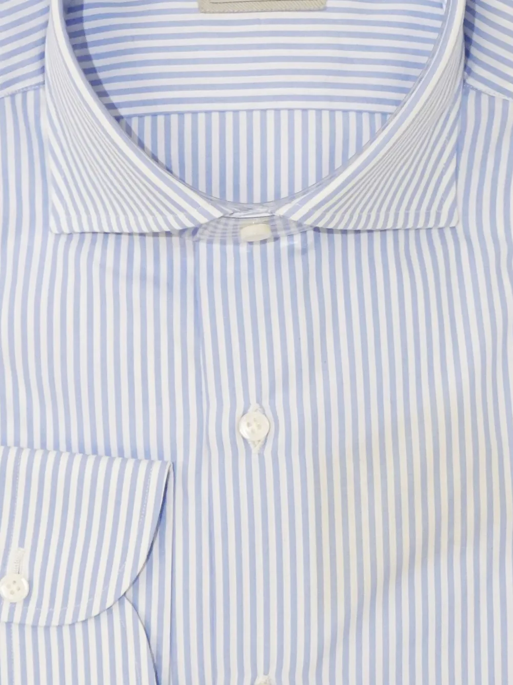 SARTORIO NAPOLI Overhemd met krijtstreep Blauw
