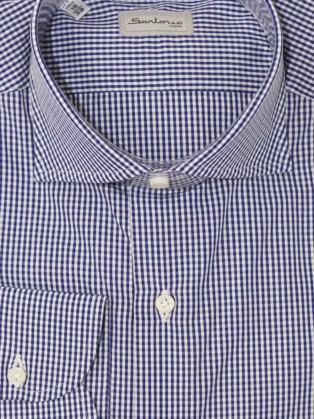 SARTORIO NAPOLI gingham-pattern cotton shirt | Image 2