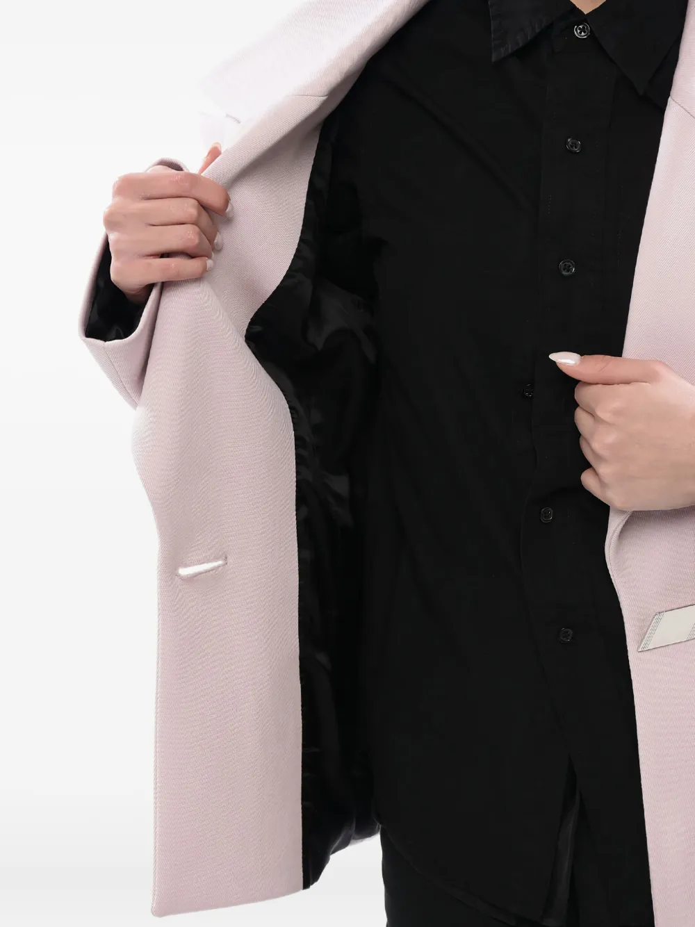 The Attico Blazer met puntige revers Roze