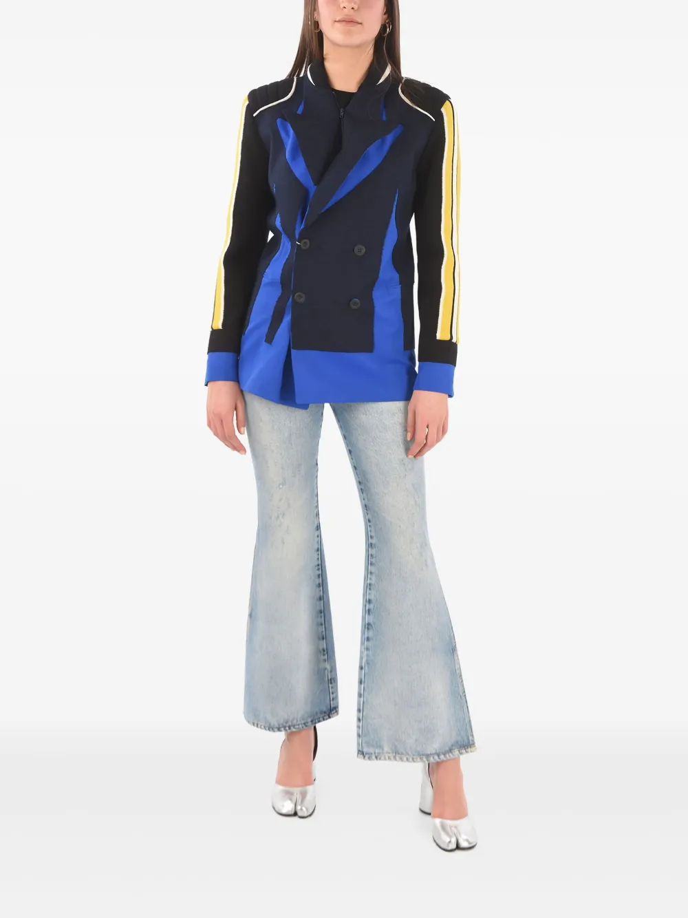 Maison Margiela Blazer met dubbele rij knopen Blauw