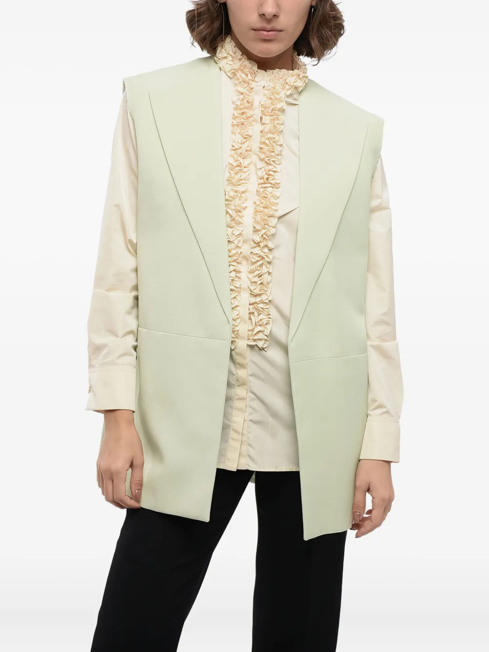 Jil Sander Blazer smanicato - Verde