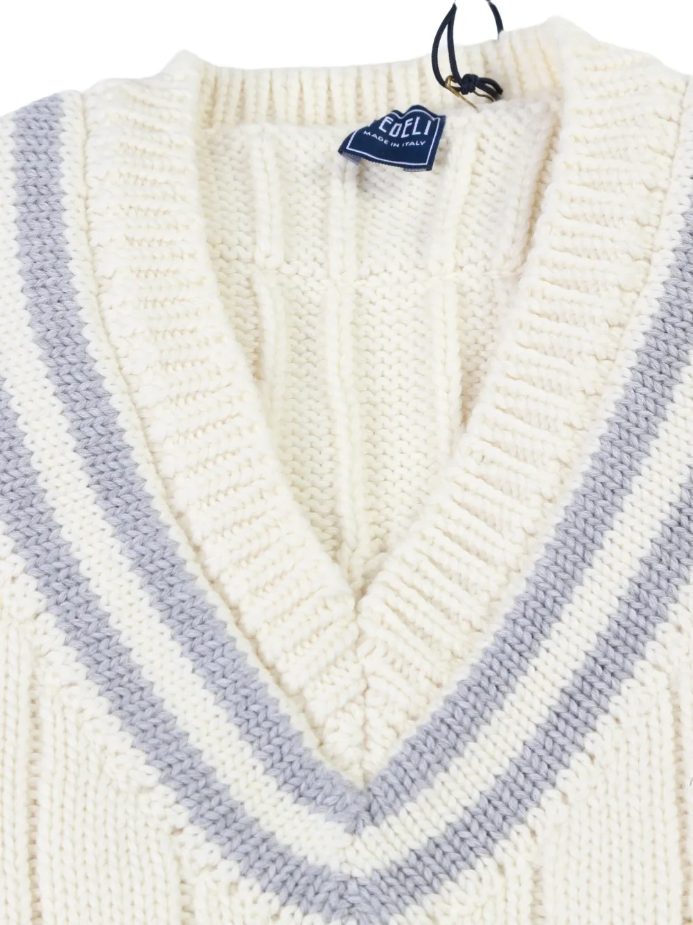 Fedeli Kabelgebreide spencer Beige