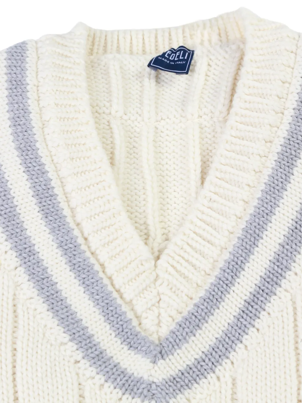 Fedeli Kabelgebreide spencer - Beige