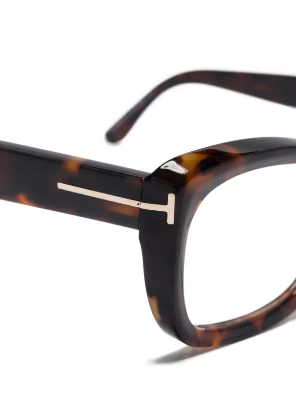 TOM FORD Eyewear トータスシェル キャットアイ眼鏡フレーム 