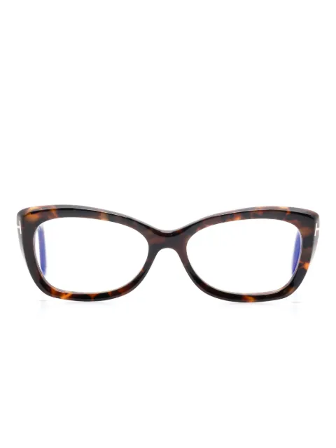 TOM FORD Eyewear lentes con armazón cat eye estilo carey