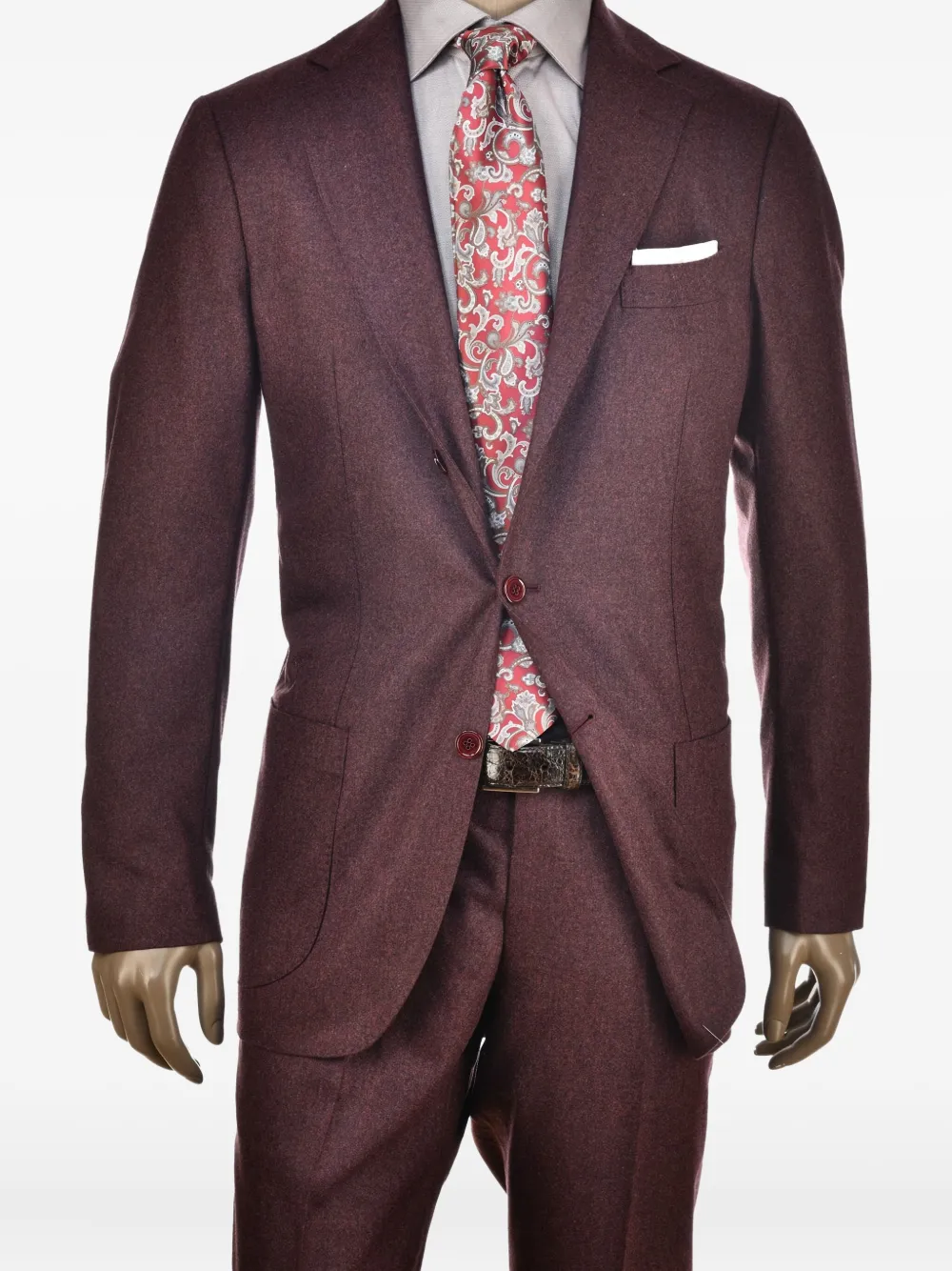 SARTORIO NAPOLI wool-blend suit Rood