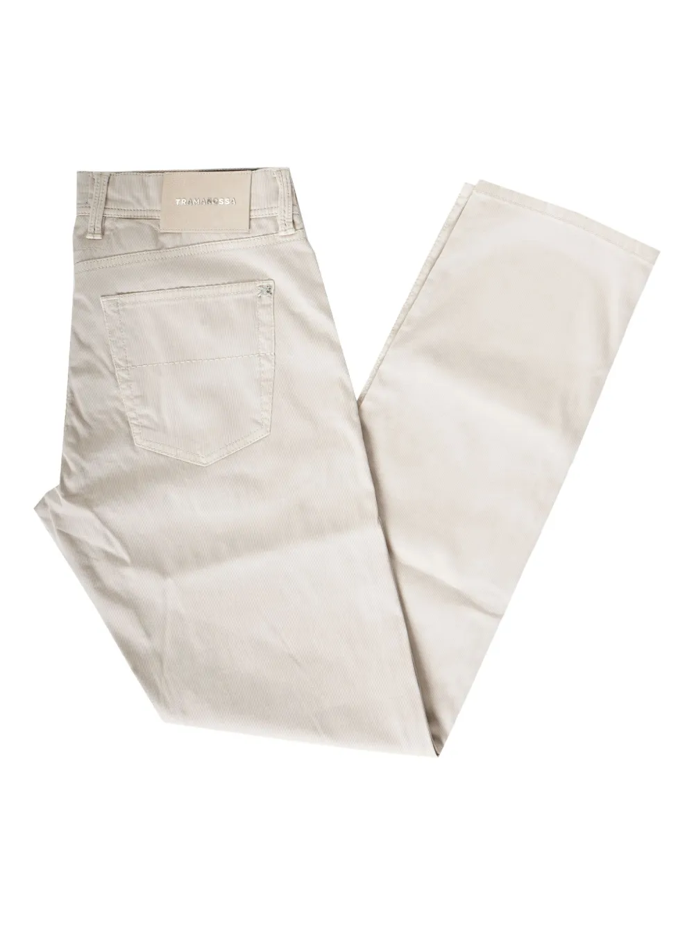 Sartoria Tramarossa Michelangelo ribbed zip trousers Beige