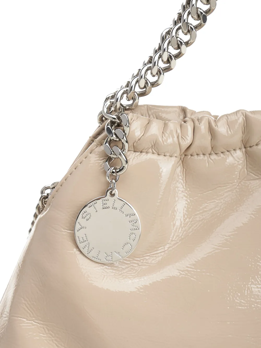 Stella McCartney Falabella chain-trimmed tote bag Beige