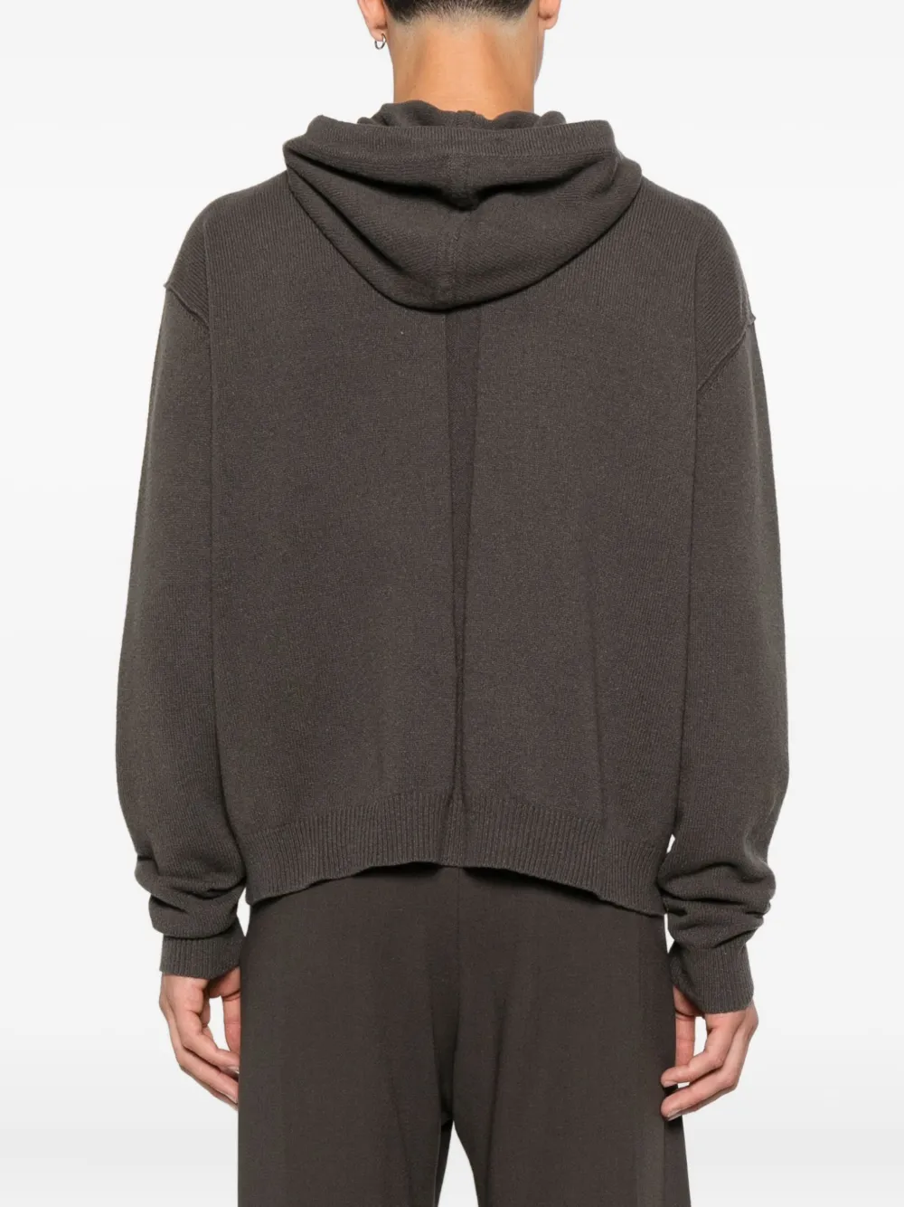 Rick Owens Hoodie met rits Bruin