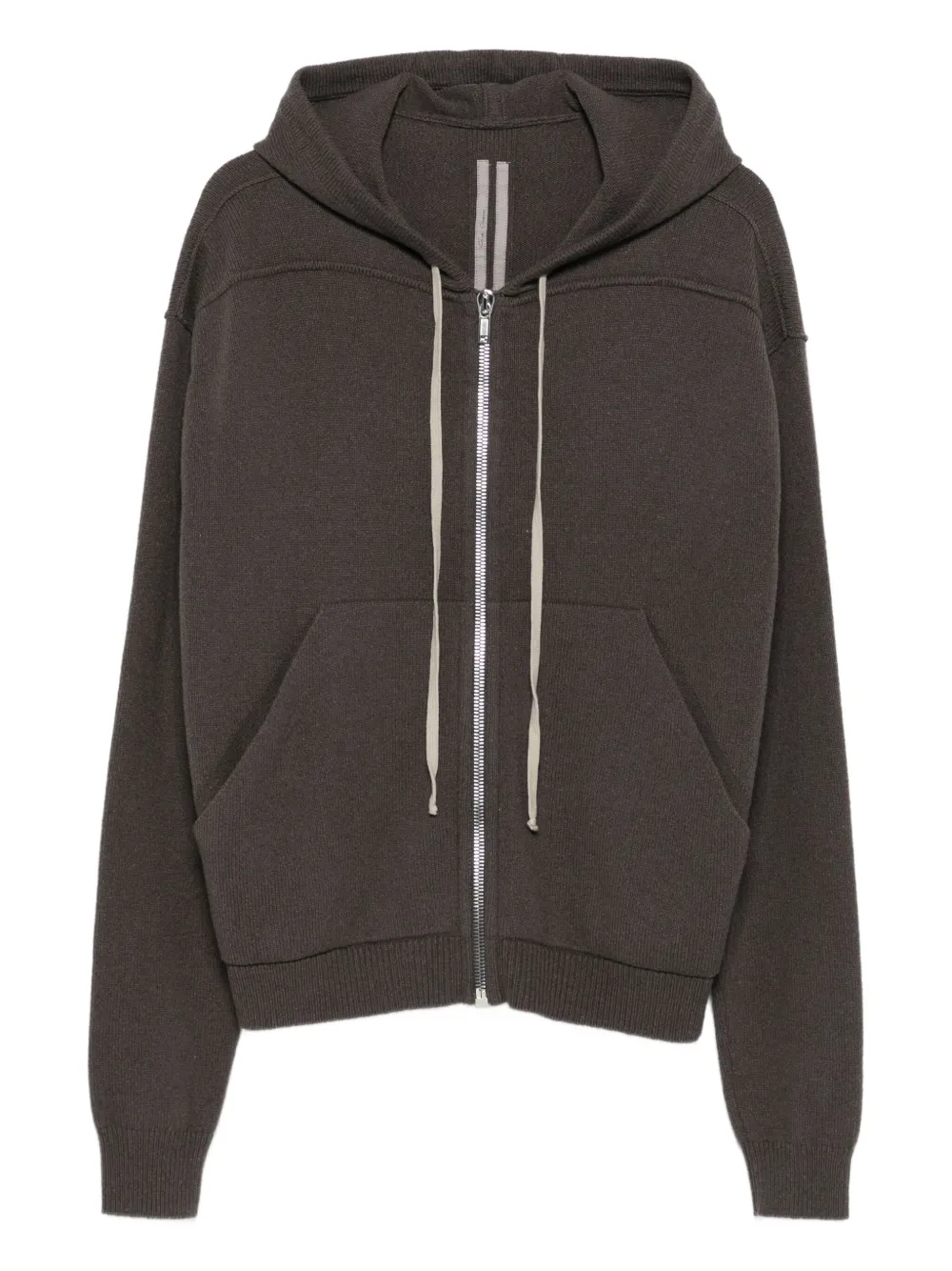 Rick Owens zip-up hoodie - ブラウン Rick Owens zip-up hoodie - ブラウン