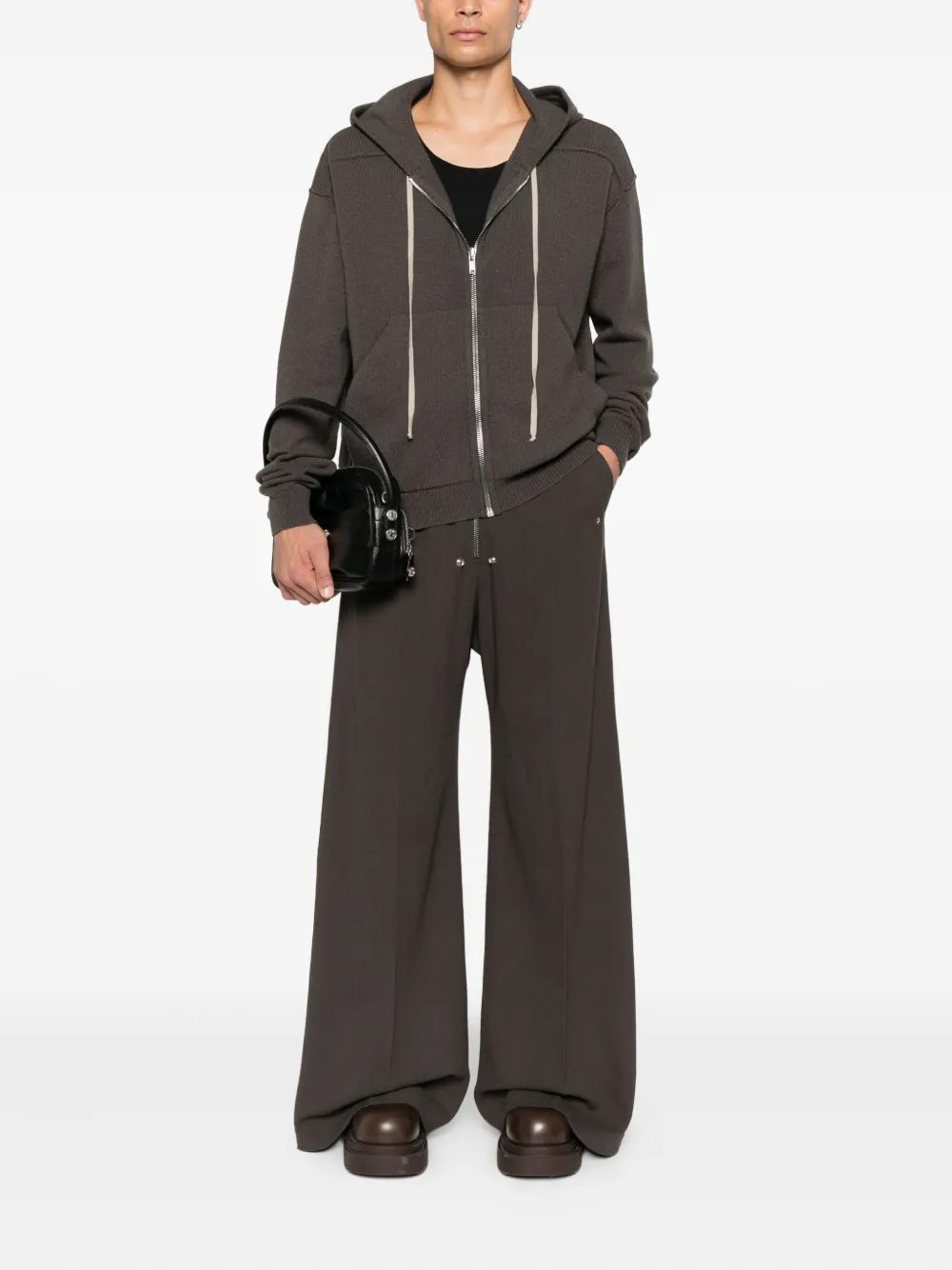 Rick Owens Broek met rits Bruin