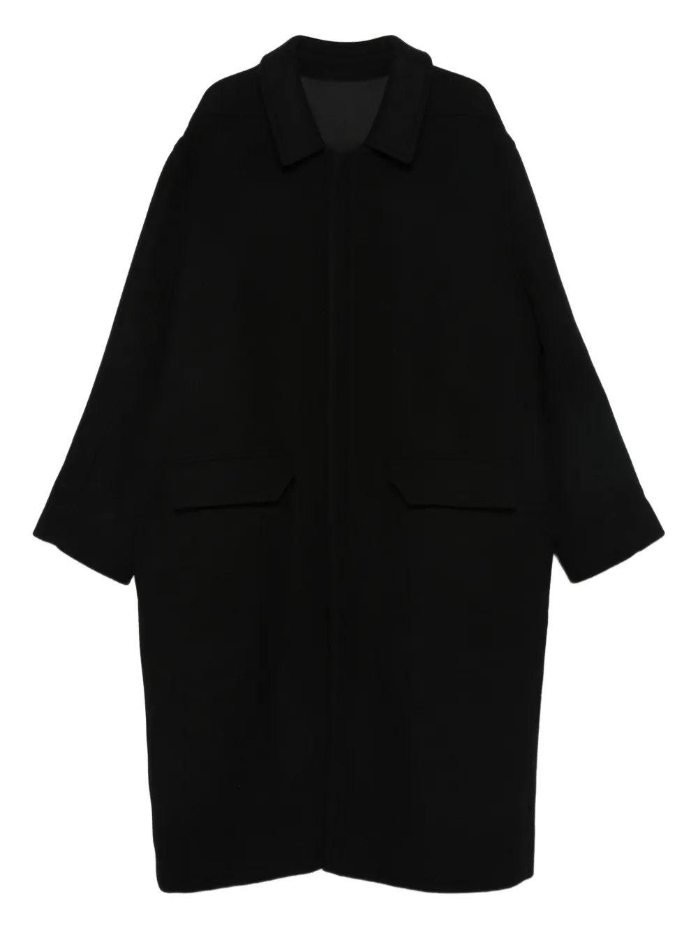 Rick Owens Jas met enkele rij knopen Zwart