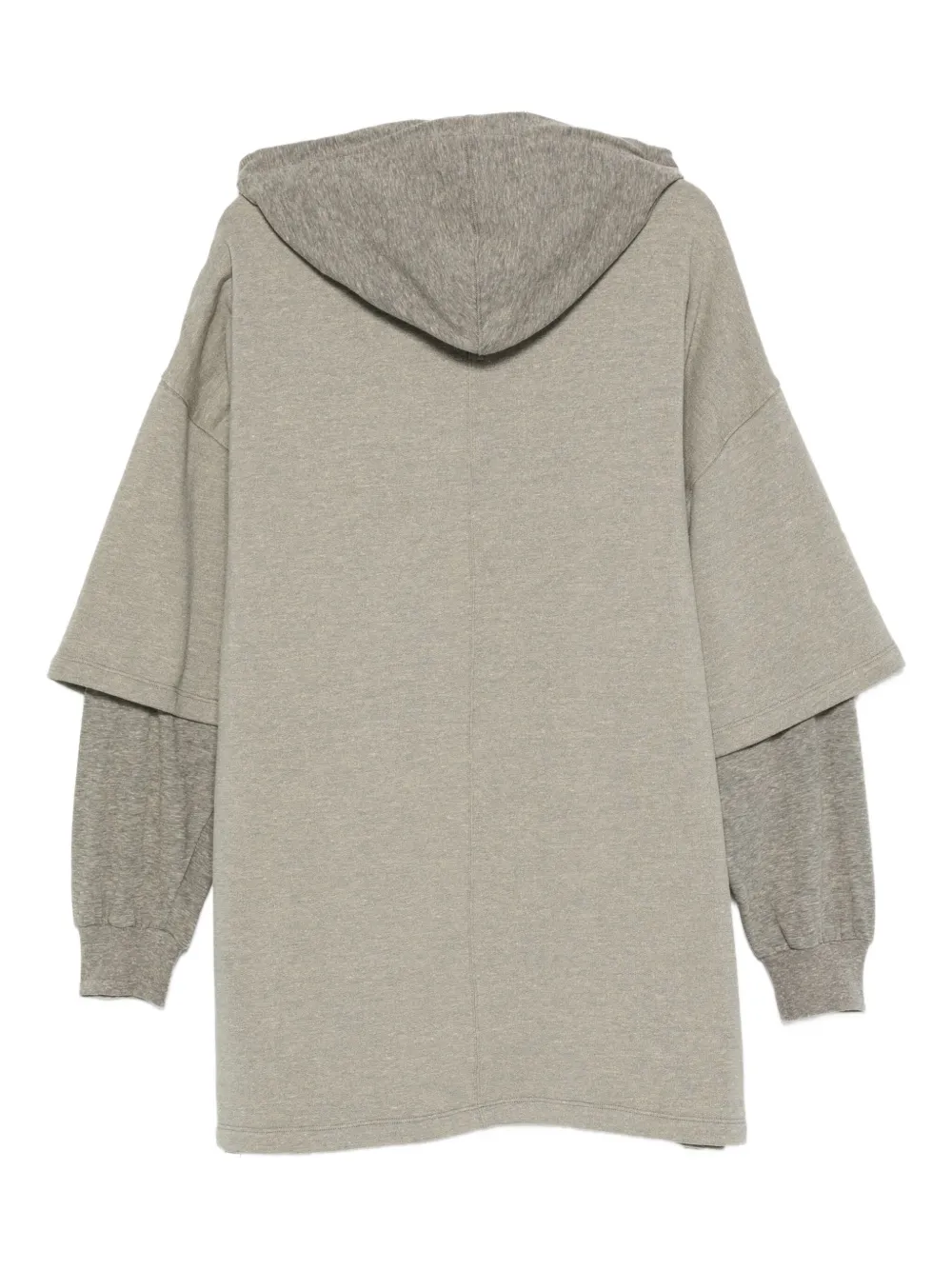 Rick Owens DRKSHDW Gelaagde hoodie Grijs