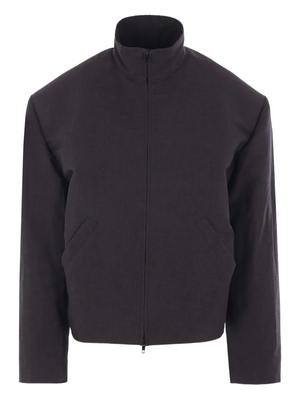 Balenciaga high-collar padded-shoulder jacket - ブラック Balenciaga high-collar padded-shoulder jacket - ブラック