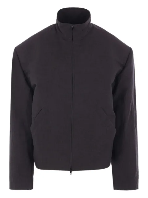 Balenciaga high-collar padded-shoulder jacket