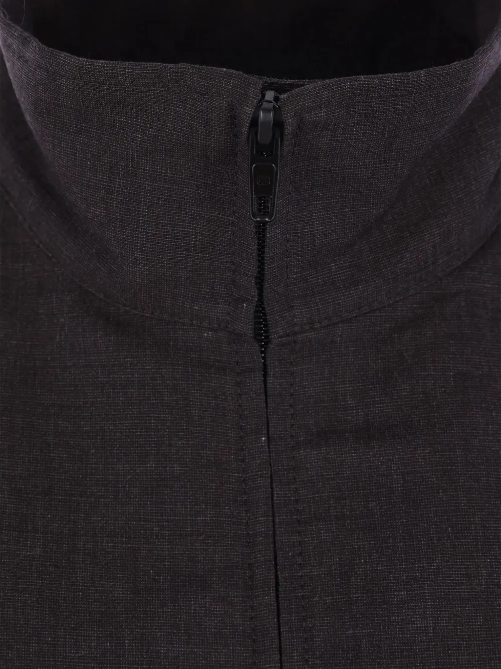 Balenciaga high-collar padded-shoulder jacket Zwart