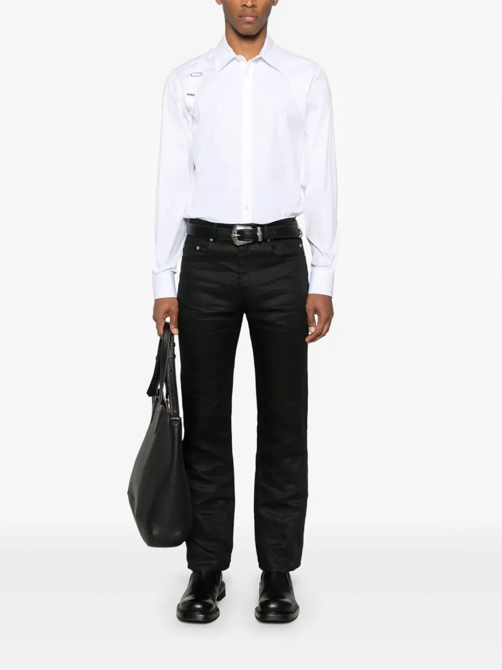 Alexander McQueen Harness shirt PCEX9000 WHITE