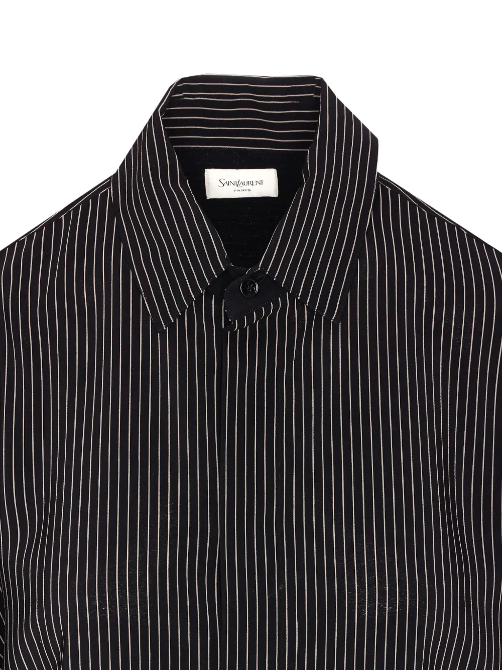 Saint Laurent striped shirt Zwart