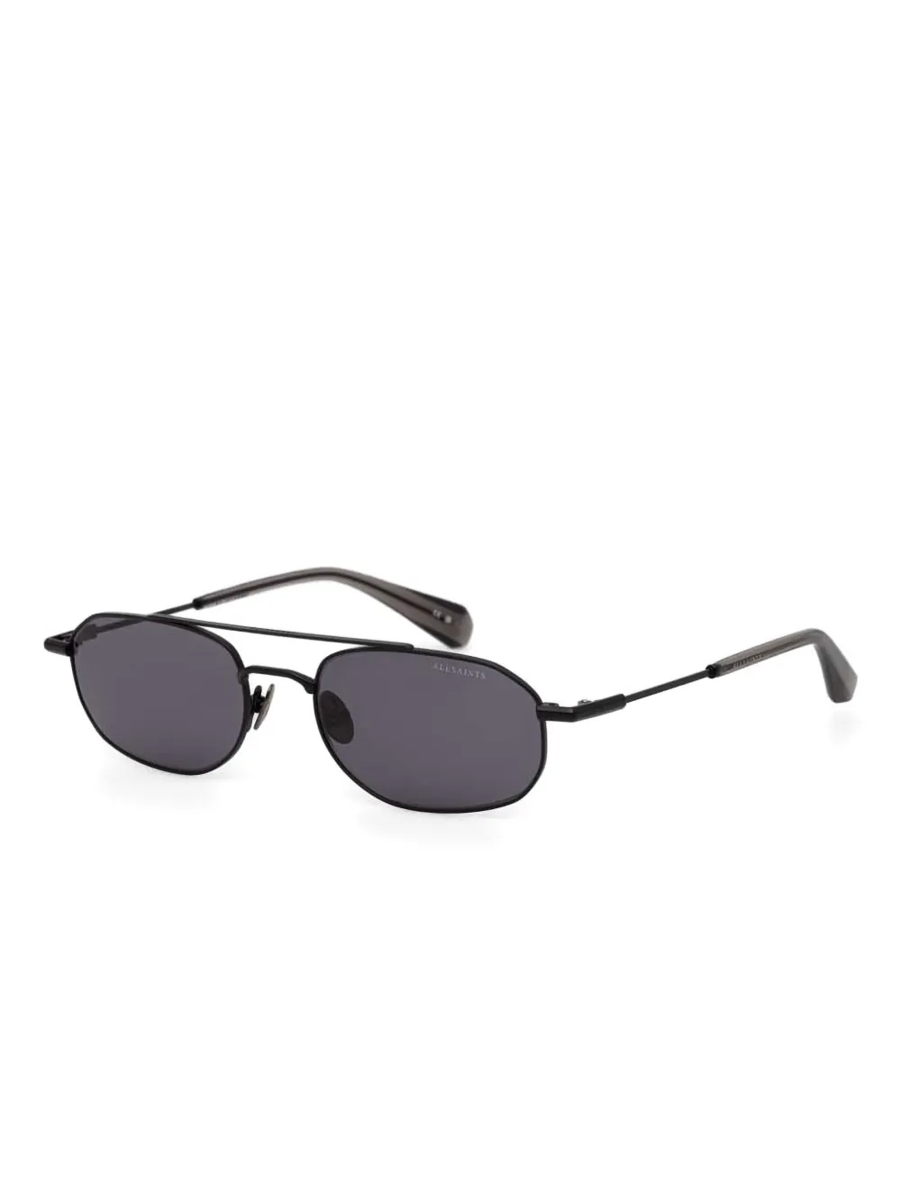 AllSaints oval-frame sunglasses - Zwart