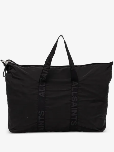 AllSaints bolsa de viaje con logo estampado