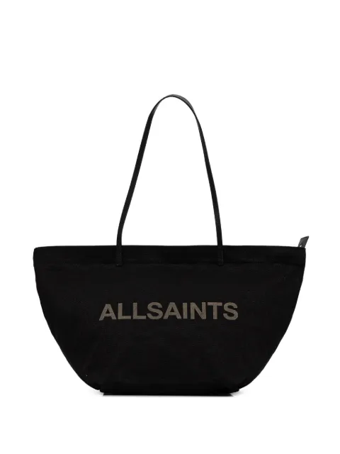 AllSaints logo-plaque tote bag