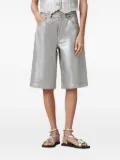 AllSaints metallic-effect shorts - Silver