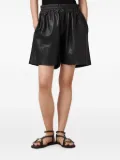 AllSaints Arla Lea elastic-waist leather shorts - Black