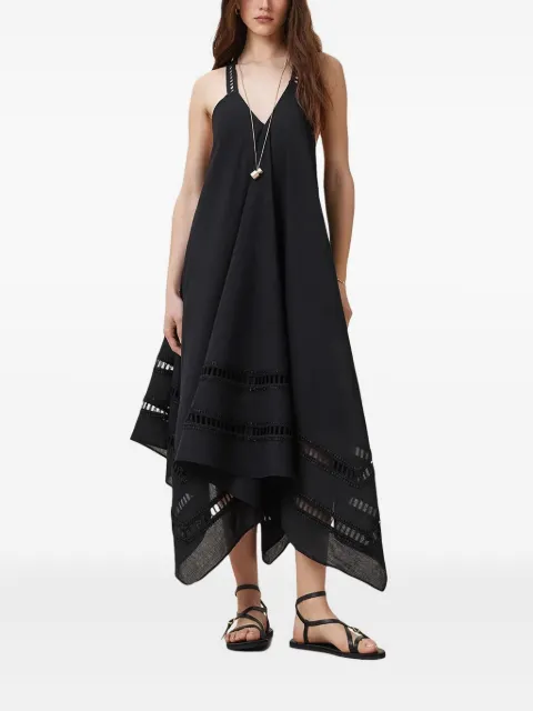 AllSaints lace-insert asymmetric day dress