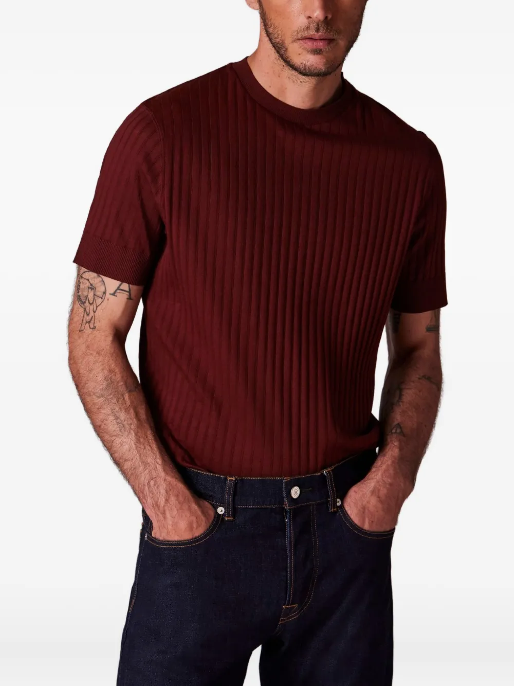 Paul Smith ribbed crew-neck T-shirt | T-Shirts | Image 2
