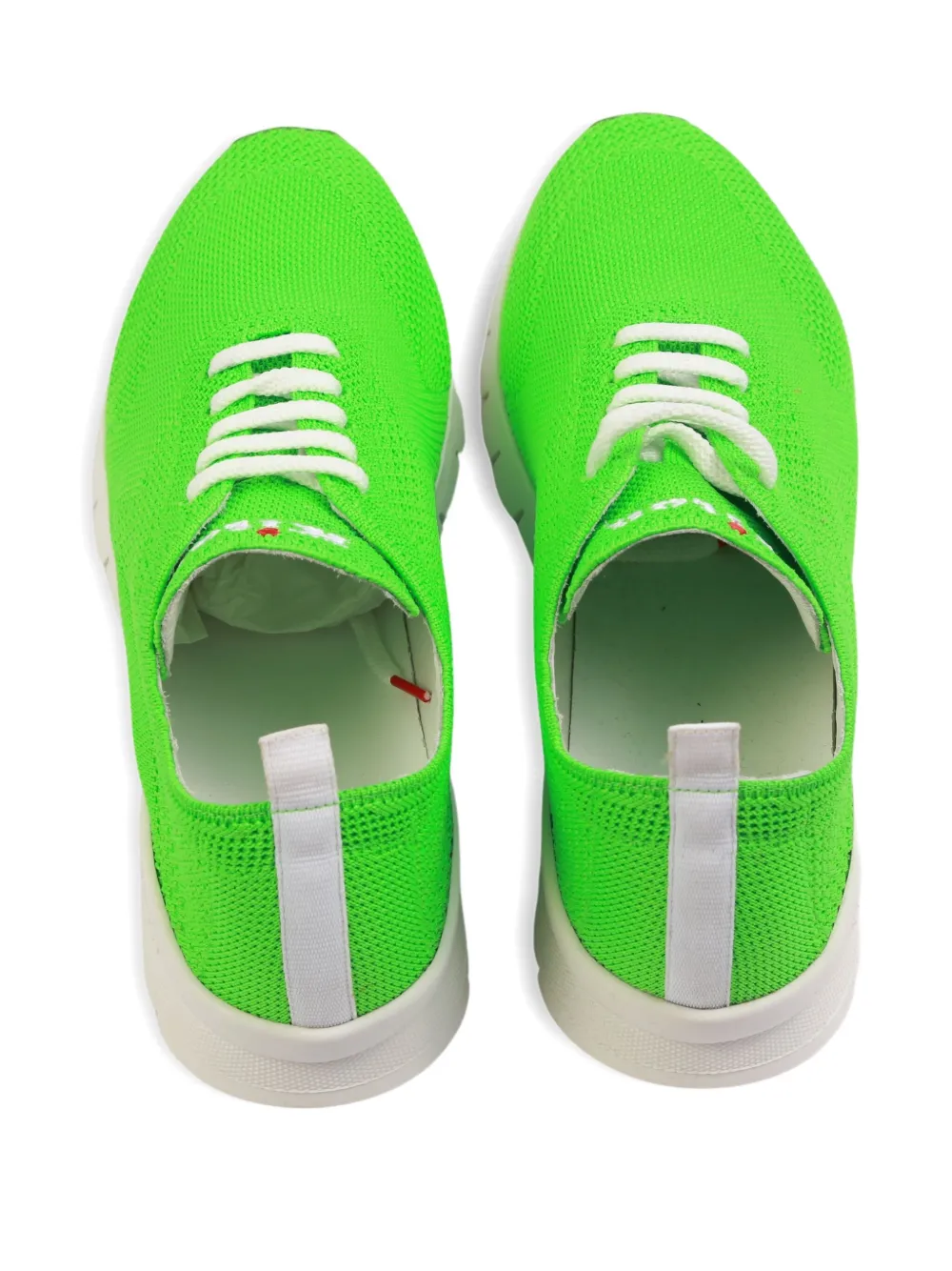 Kiton knitted pull-tab sneakers Green