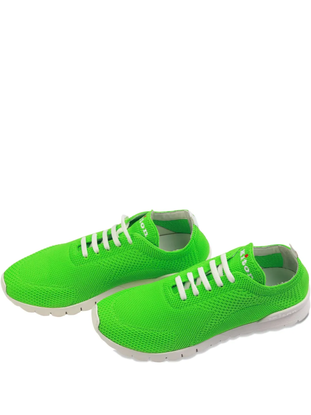 Kiton knitted pull-tab sneakers Green