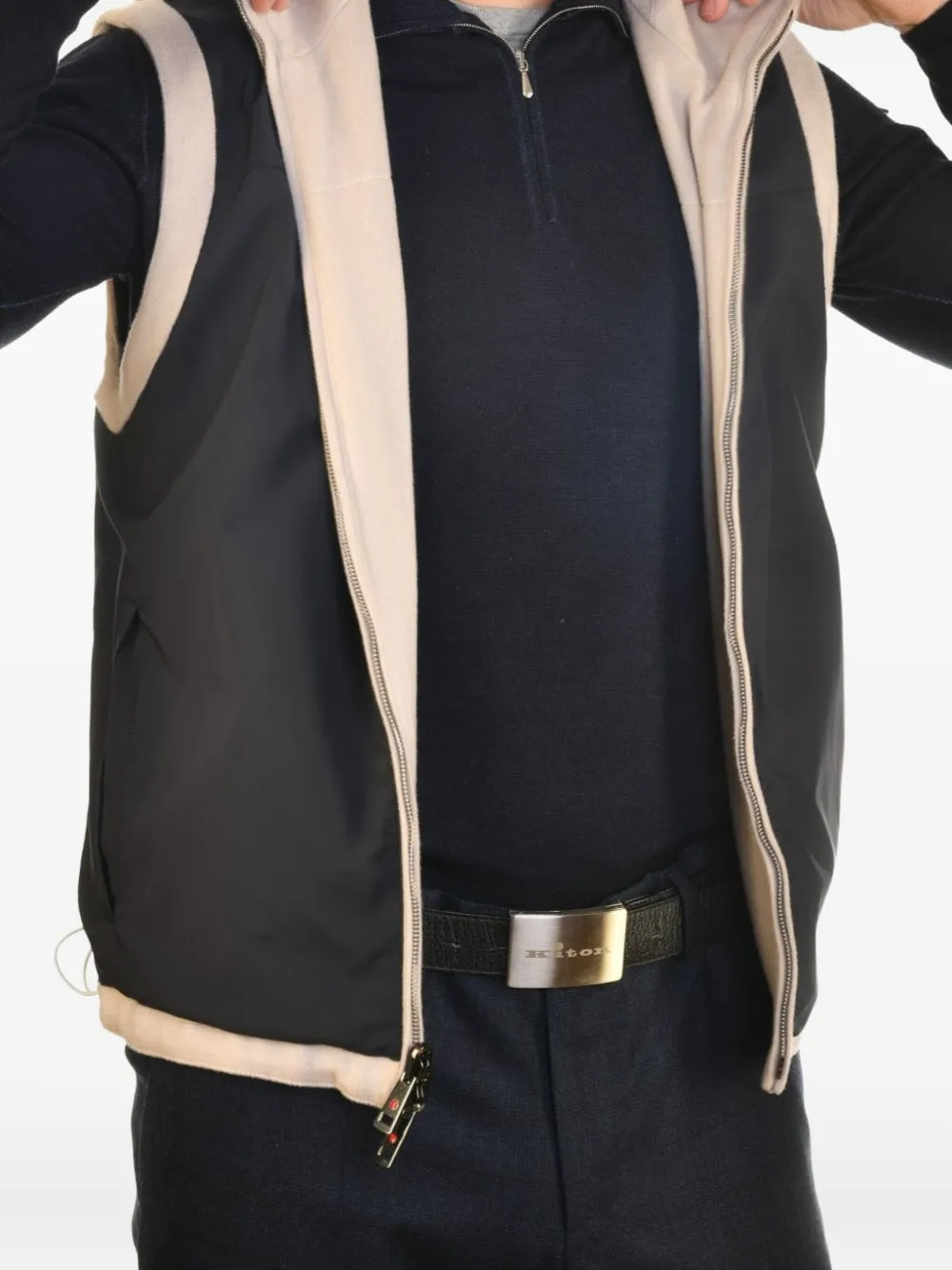 Kiton Omkeerbaar gilet Grijs